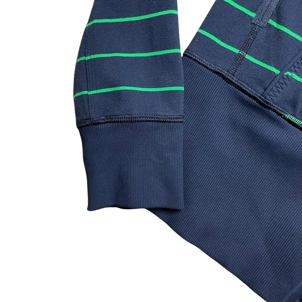 LULULEMON In Stride Striped  Blue and Green Jacket Size 8